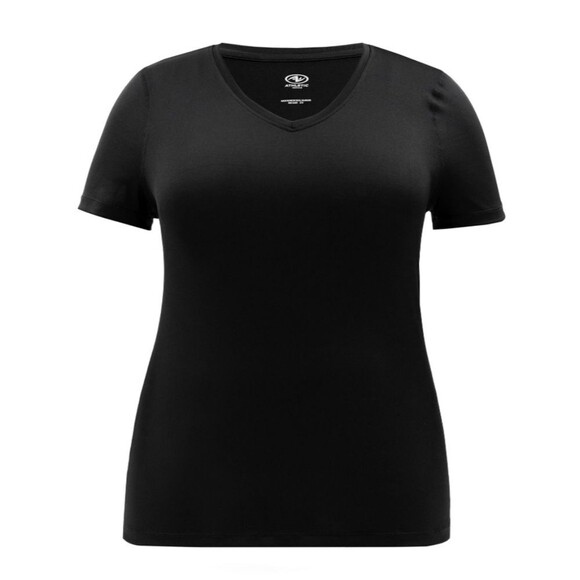 Athletic Works Women's Core Active Short Sleeve V-Neck T-Shirt Color Pink - Picture 4 of 7